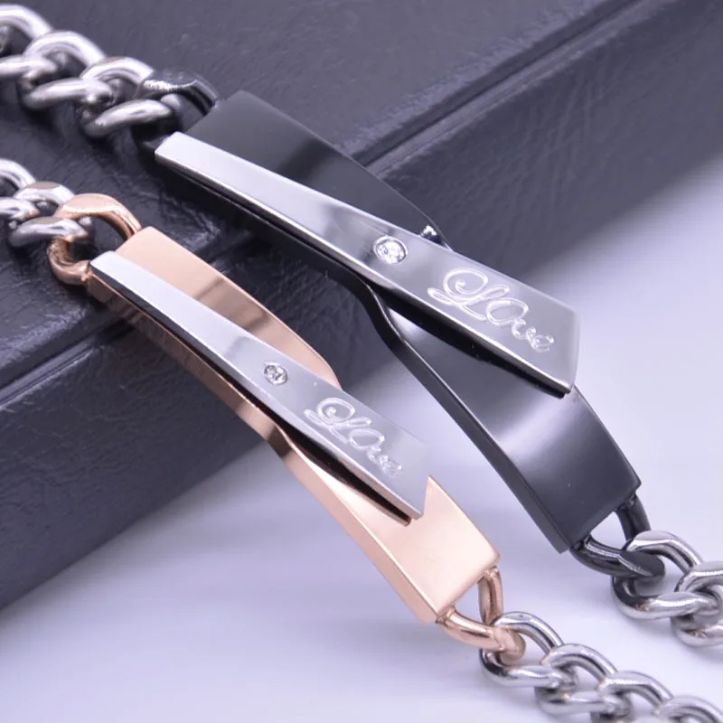 

2021 New Arrivals Jewelry Engraved Stainless Steel Cuff Bracelet Custom Made Bracelet Valentine's Day gift Women men