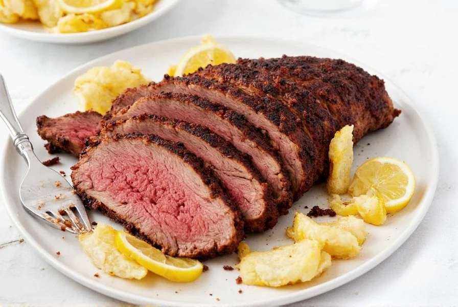 Brisket on a grill