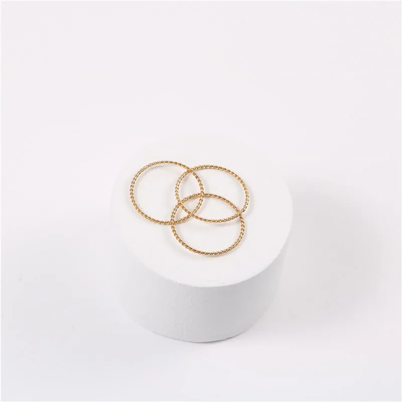 

Joolim Jewelry 72 Hours Shipping High End 18K PVD Gold Plated Statement Band Rings for Women Statement