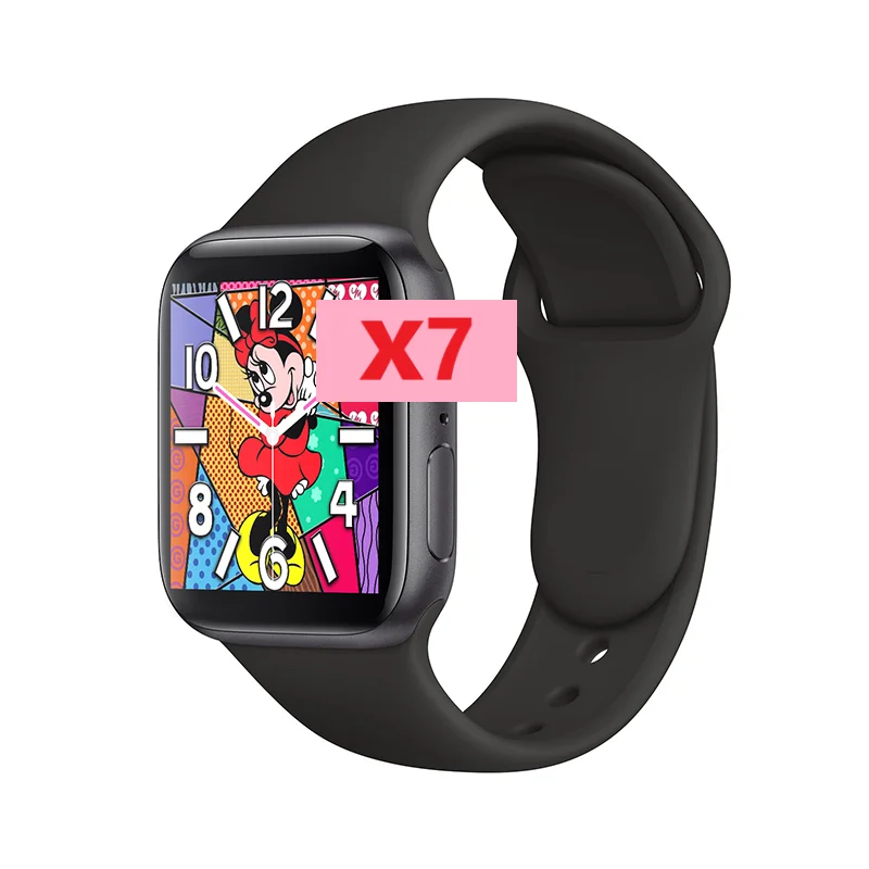 

x7 Smartwach Reloj Inteligente Pulseira BT Call Full Screen Touch Heart Rate men women Sport X7 Wrist Smart Watch Band, White, black ,pink