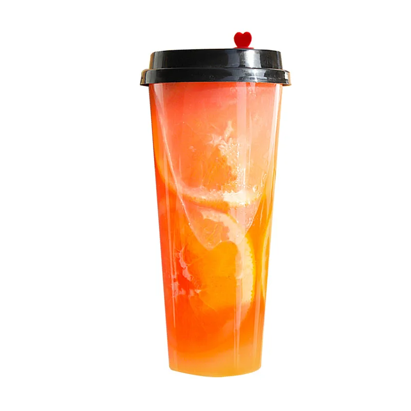 

One-time 90 caliber clear customized logo thickened PP injection plastic bubble cup