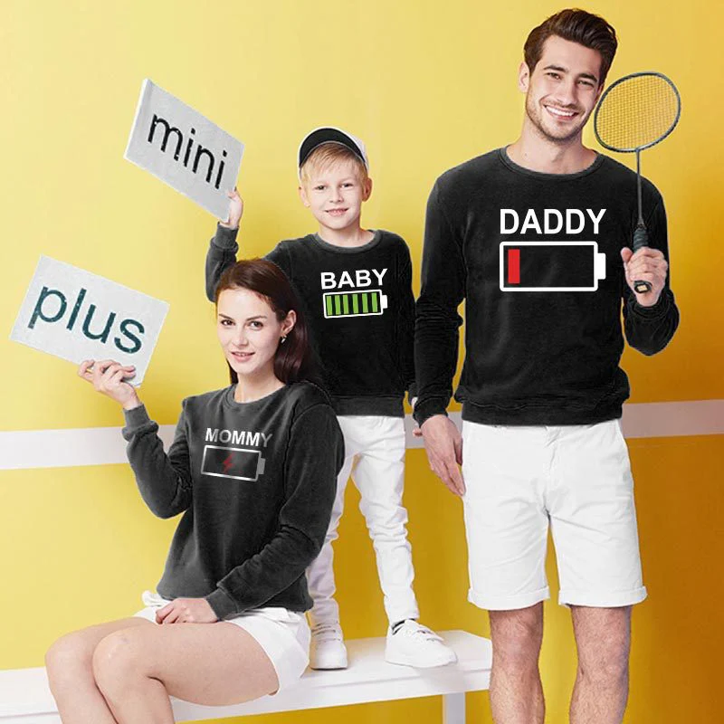 

Maxnegio daddy and me outfits crewneck sweatshirt family matching clothes