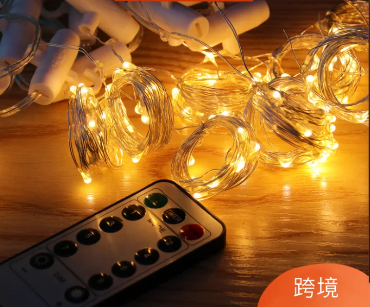 3m*3m Interior Christmas Party Decoration Led Copper Wire Curtain Light