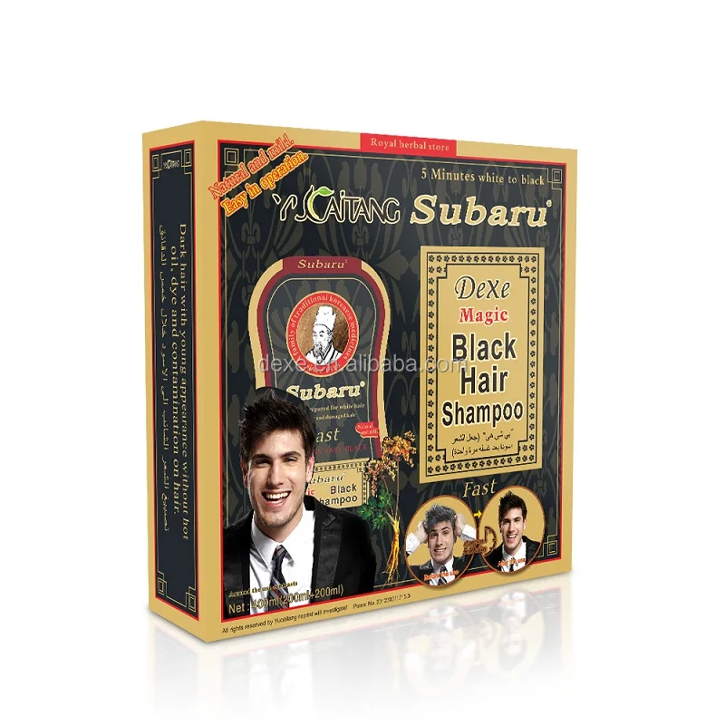 

Magical SUBARU sachets packing Fast magical black hair dye shampoo 25ml x10 pcs