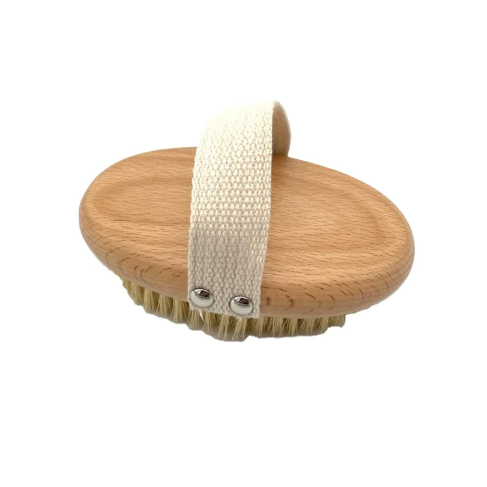 

Natural Wood Anti Cellulite massager Body Slimming Circulation Brush, Natural wooden color
