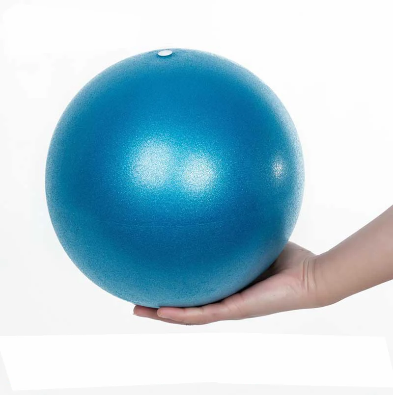 

PVC Small Mini Fitness Gym Yoga Exercise Pilates Ball for Core Training Balance Physical Therapy, Blue/pink/purple/silver