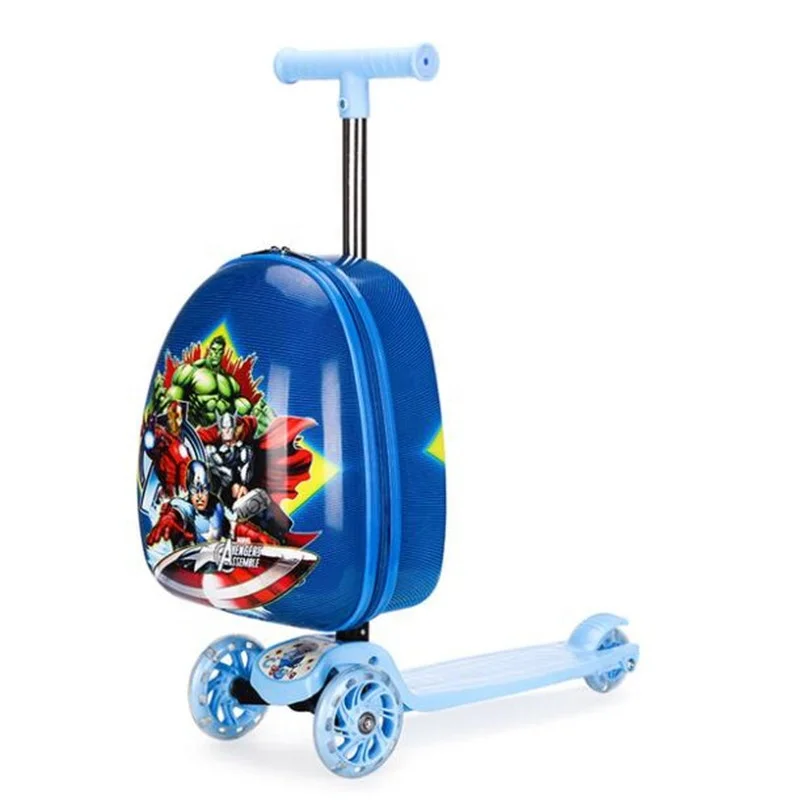 

Children trolley school bags luggage 3 wheels scooter Backpack Students Bags Rolling Backpacks for Kids