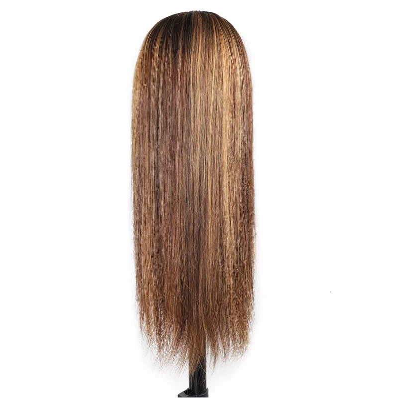 

Human Hair Wig 150 180 Density 13*4 HD Transparent Lace Front 4*4 Ombre Straight Highlight 10 12 14 16 18 20 22 24 26 28 30 Inch