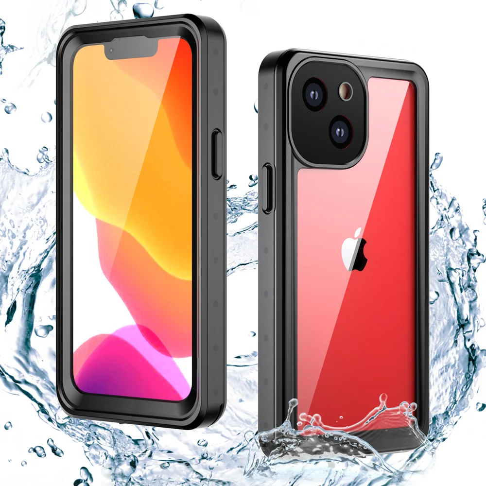 

2022 Fashion IP68 Waterproof Phone Case Cellphone Luxury Mobile Phone Cover for iPhone Full Sealed Protective Anti-Scratch Cases, 9 colors
