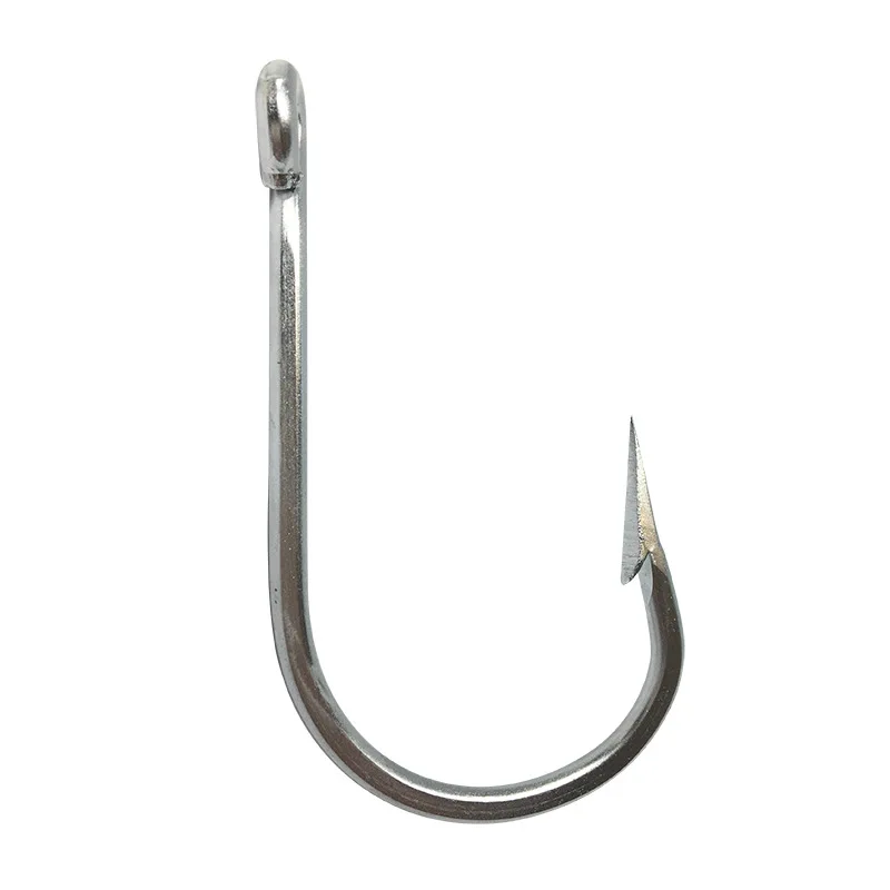 

Gorgons 7332 stainless steel sea fishing hook tuna shark fish hook jigging hook, Silver