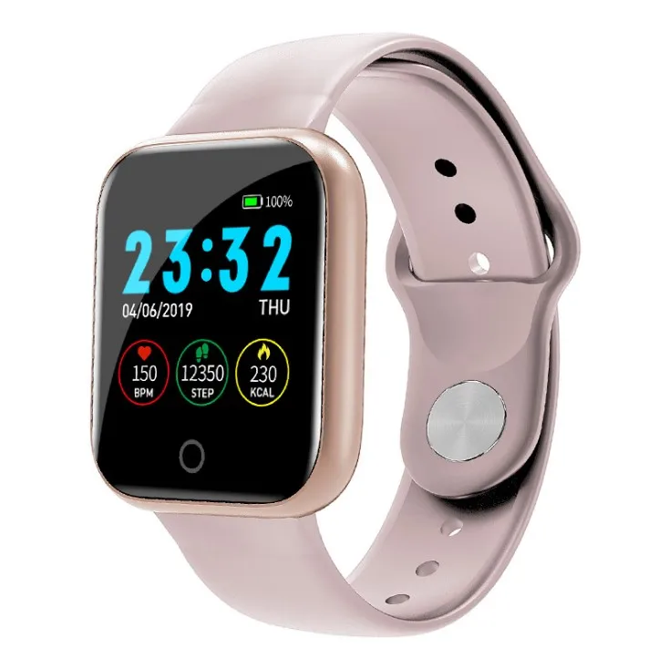 

drop shipping New Sports Pedometer Heart Rate Blood Pressure Men and Women I5 Smart watch For Hua wei iPhone Phone, Black/sliver/gold