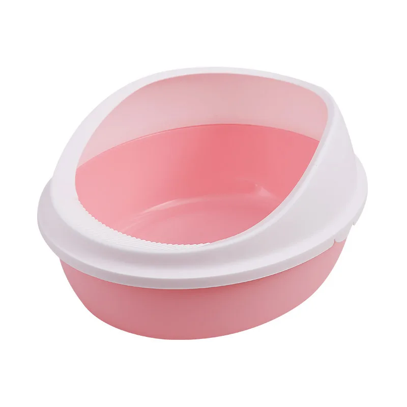 

High Quality Plastic Cat Toilet Box Hot Selling Large Space Large Cat Litter Box Toilet Tray, Pink,blue or custom