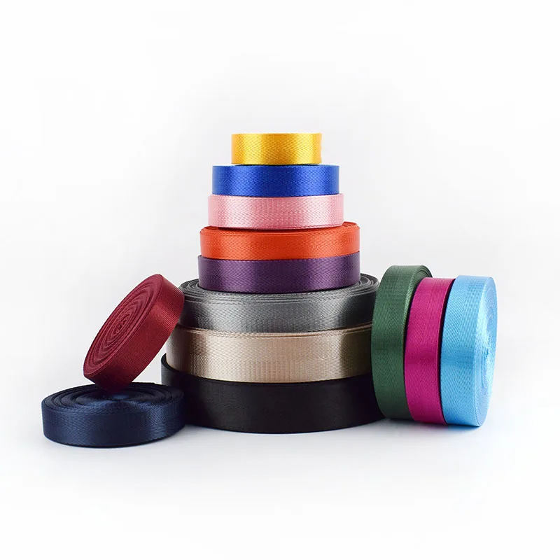 

Deepeel RD001 2-5cm Sewing Accessories Colorful Nylon Webbing Ribbon Bag Strap Dog Collar Tape Backpack Belt