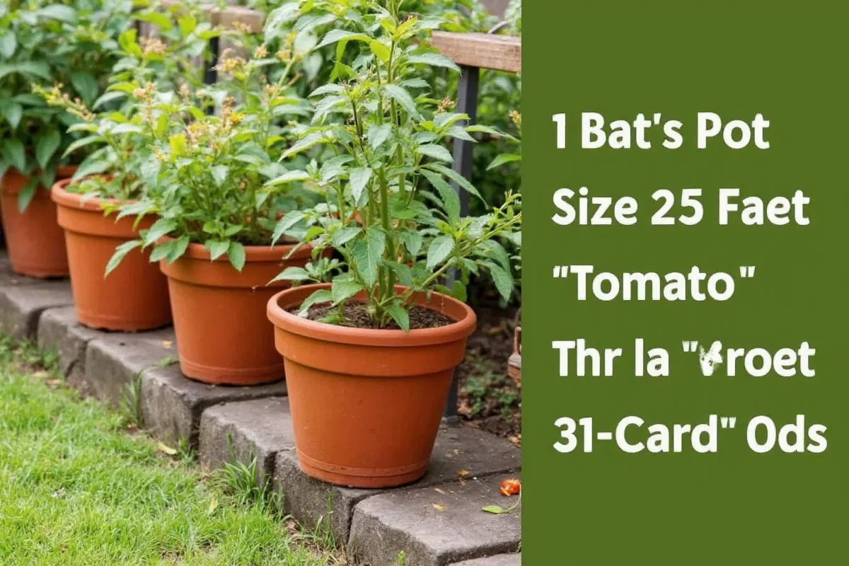 how big of a pot for a tomato plant