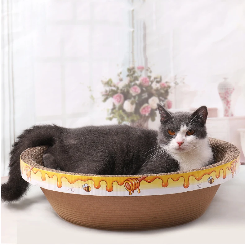 

Manufacture Amazon Hotsale Cheap Price Corrugated Board Grinding Claw Plate Cat Scratcher Scratching Post For Cats, Picture