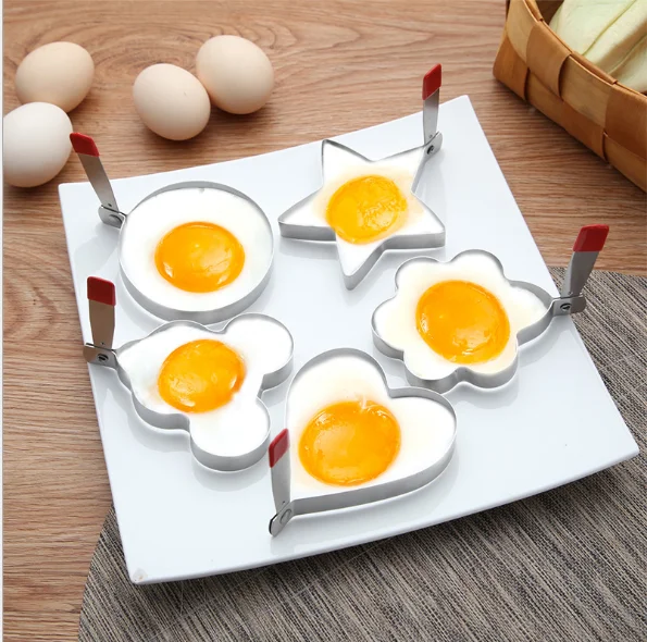 

Egg Frying Tool Circle Pancake Baking Molds Egg Fryer Tool Pancake Mold, Sliver