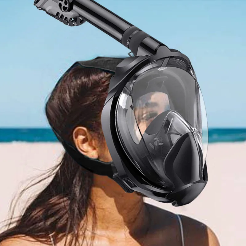 

Factory OEM Water Sports Equipment Adult Kids Sporting Set Full Face Snorkeling Diving Mask, Customized color supported