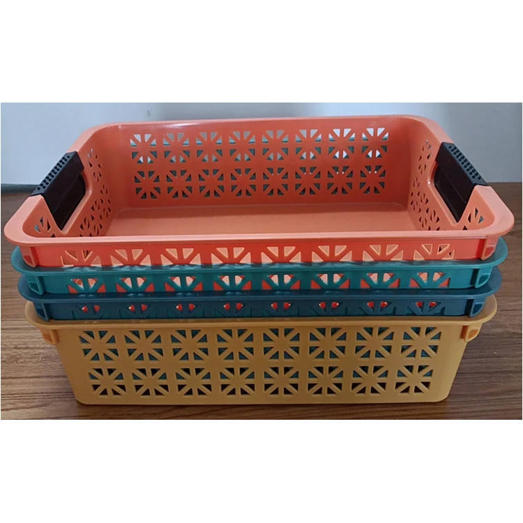 

plastic Hand Baskets Popular Customized Color Package Manufacturer Wholesale Multifunction PP Storage Basket With Handle