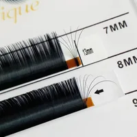 

Super hot selling 0.05 0.07mm blooming eyelash extensions one second mega volume lashes