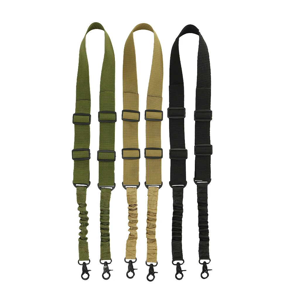 Tactical Gun Sling Two Point Bungee Gun Sling Adjustable Traditional Sling Gun Rope Shoulder Strap