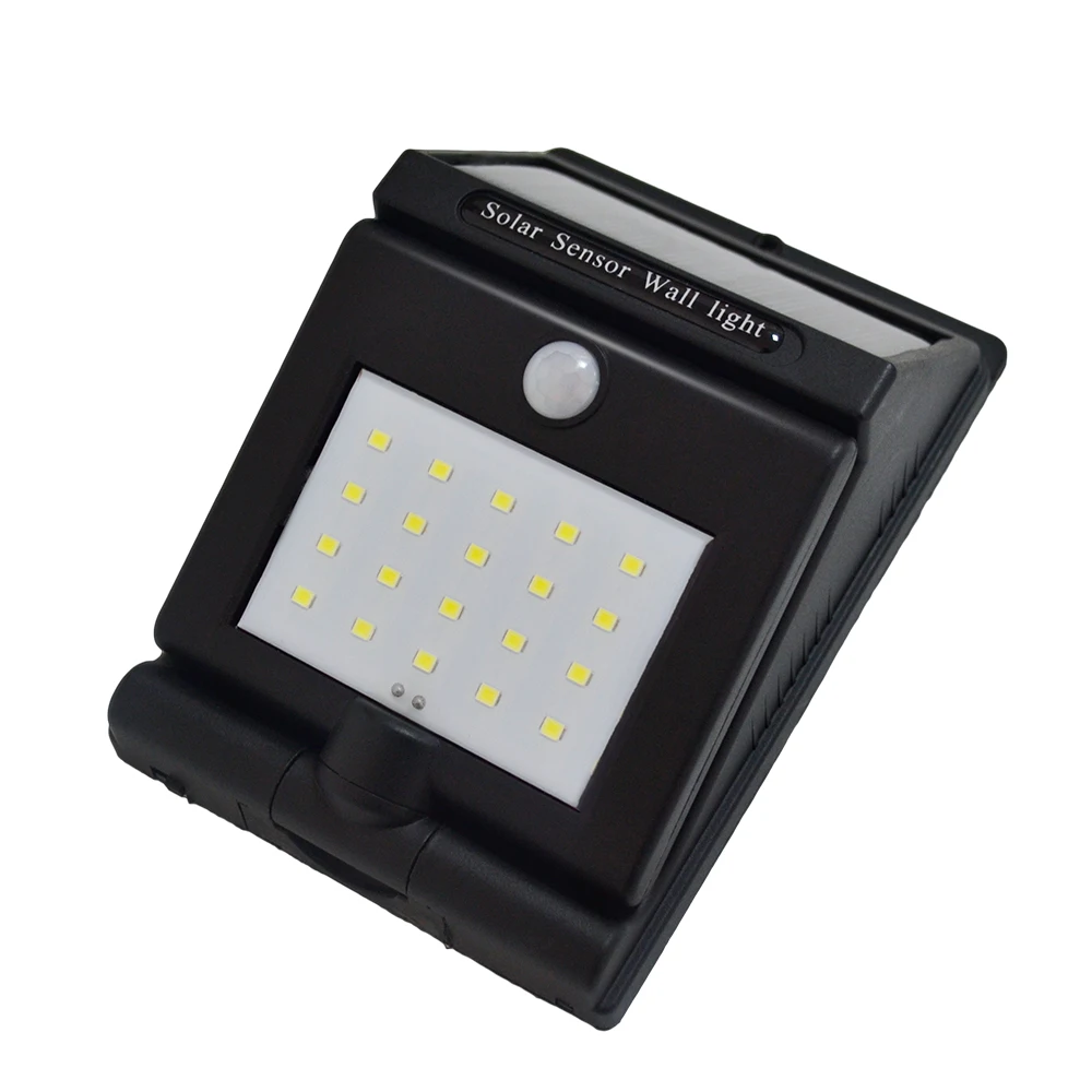 New 20LED Multi Directional Lighting Solar Sensor Wall Light For Garden