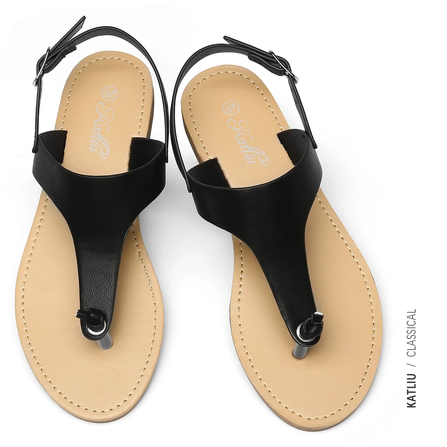 

Summer Fashion Womens Sandals Ladies Beach Flat Flip Flops Sandals, 3 colors