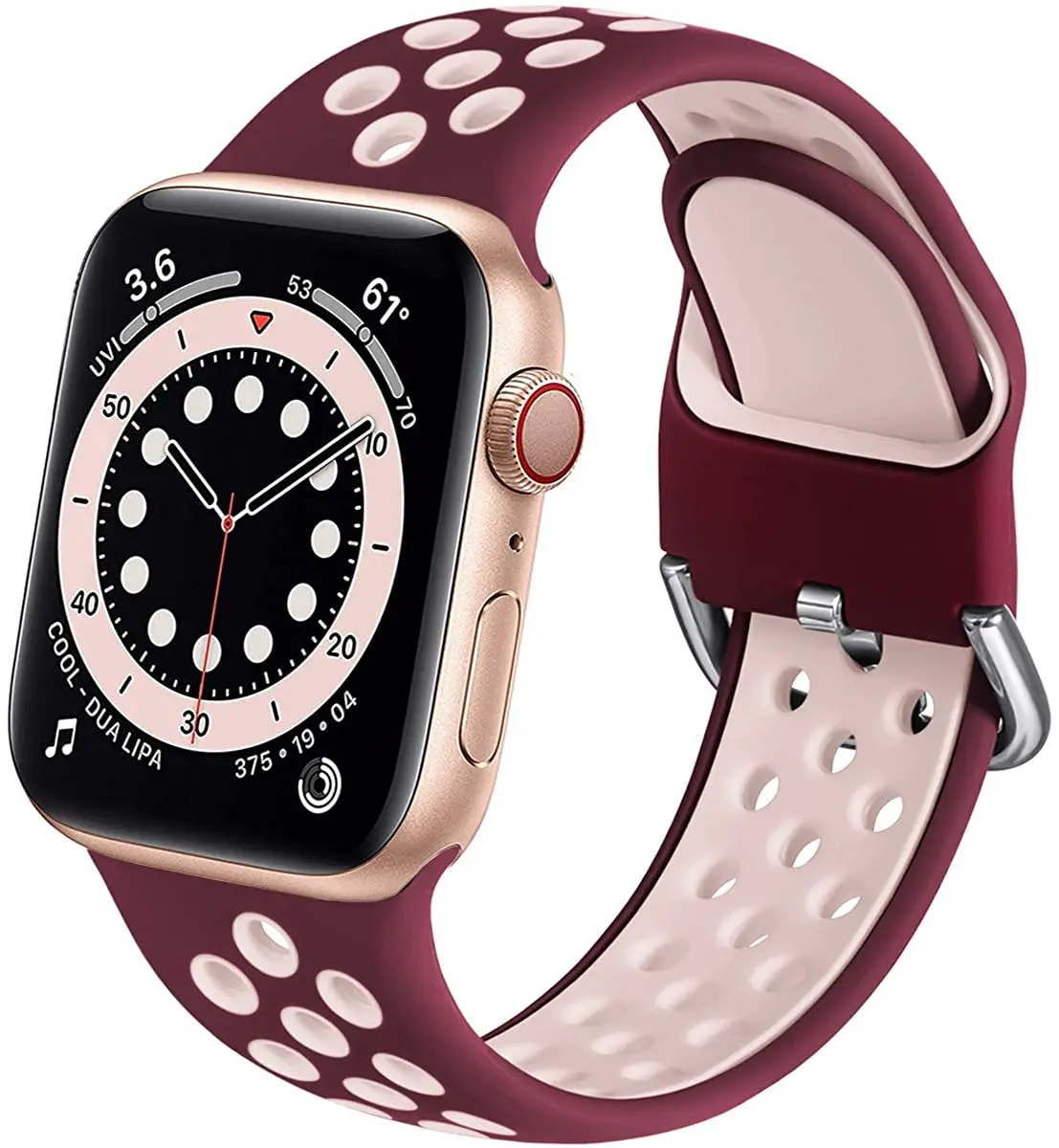 

2021 Fashion Watch Silicon Bands For Apple Strap 38mm 42mm,For Silicone Apple Watch Band, Optional