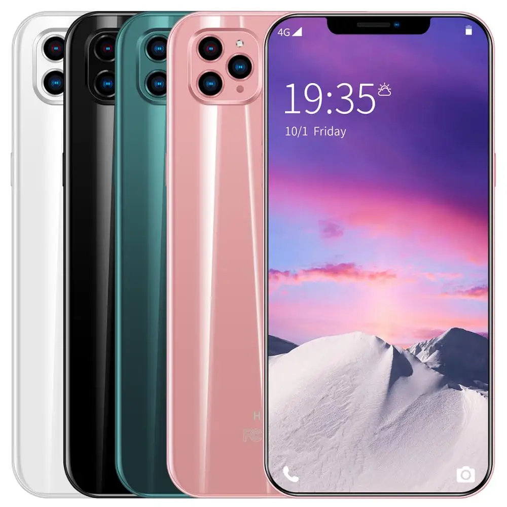 

High Quality ip12 pro 6.3-inch High-definition Face recognition Smartphone Four cameras Double open and double standby