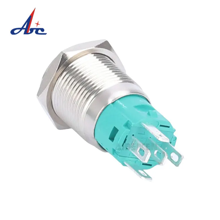 16mm Black Metal 12v Push Button Led Light Switch For Range Hoods Buy