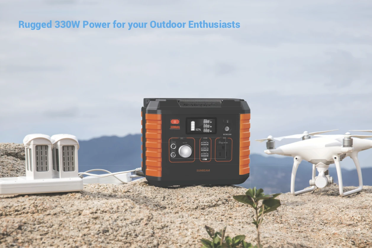 Generator Station 500w 444wh Portable Ac 40ah With Qualcomm Qc Pd 45w Usb C Power Bank Quick Charge 3.0