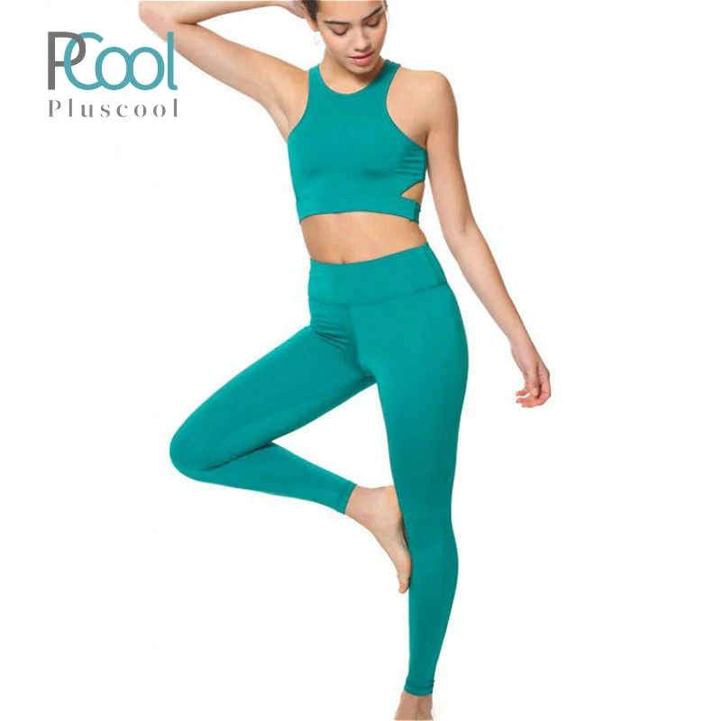 

OEM Wholesale Custom Logo Two Piece Set Fitness Yoga Women Activewear