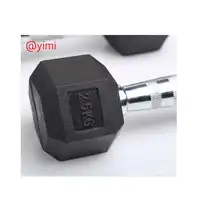 

5kg 10kg 15kg 20kg 25kg 30kg 40kg Multi Color Black Rubber Hex Dumbbell