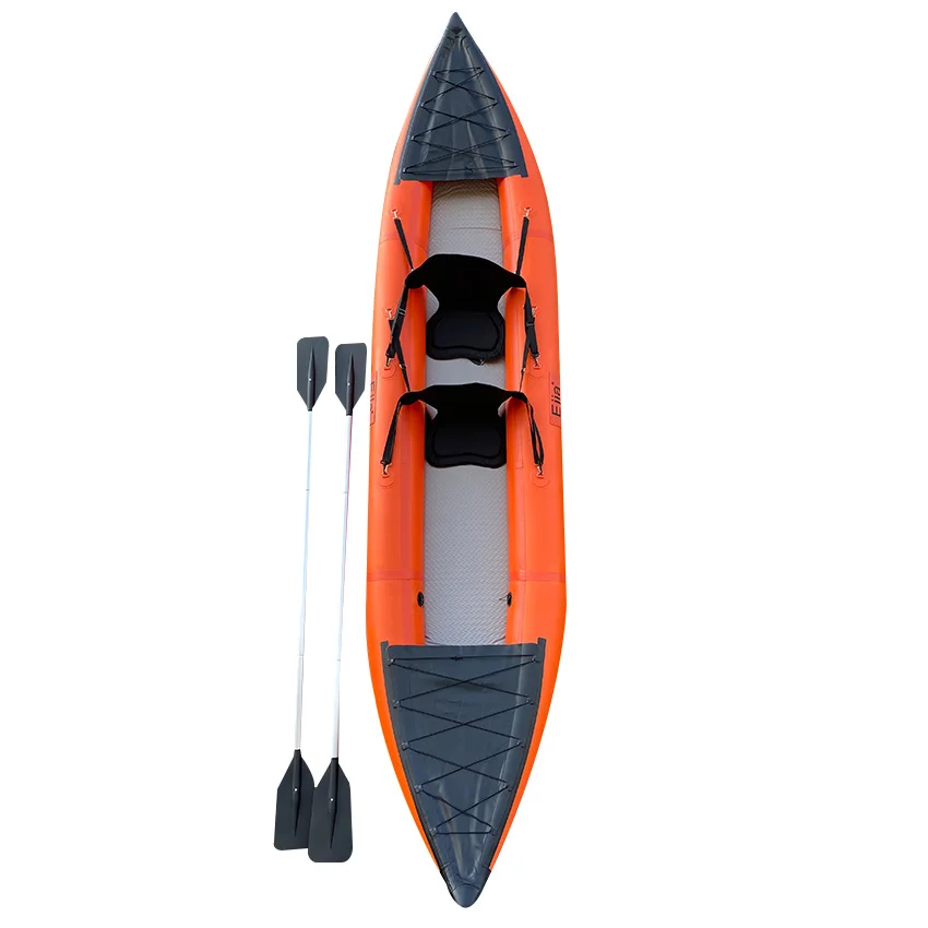 

Inflatable Kayak Dugout Canoe With Paddles 2 Person for Sale, Orange