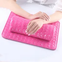 

VMAE Nail Salon Manicure Tool Foldable Waterproof Soft PU Leather Fabric Arm Rest Hand Cushion Pad Set For Nail Care