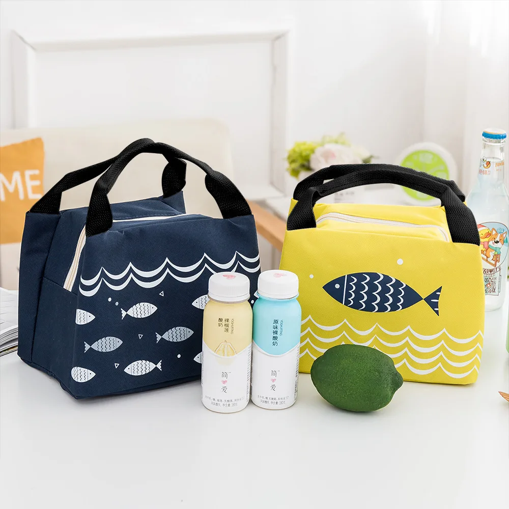 

Students Kids Food Picnic Cute Waterproof Oxford Insulated Lunch Cooler Bag with Aluminum Film, Cmyk and pantone