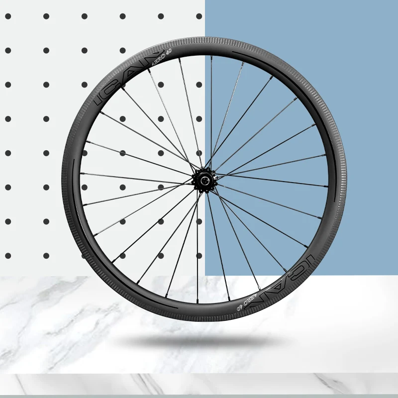 

ICAN Carbon Clincher Wheels for Road Bike Carbon Wheelset 40mm Carbon Wheels Bicycle Parts