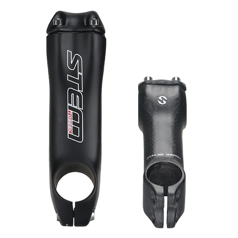 

10 Degree Black Matt Carbon Stem Sepeda Road Bike Stem 80 90 100 110mm Mtb Bike Bicycle stem, Red