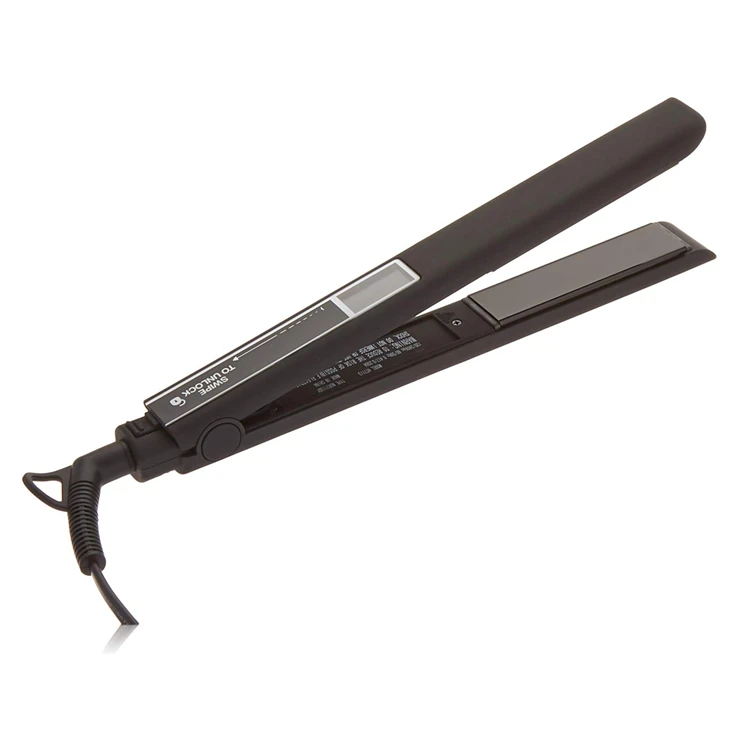 Professional Electric MCH PTC Ceramic Flat Iron Touch Temperature Control LCD Display Fast Heating Overheating Protection Hotel