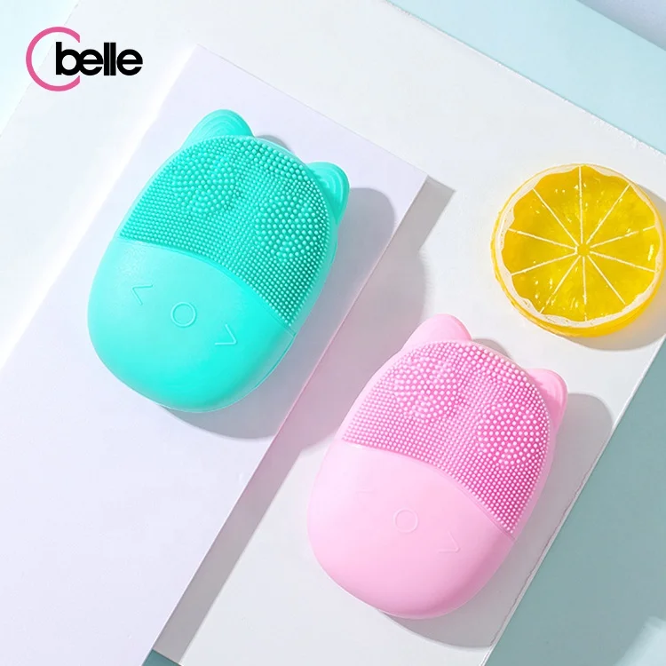 
Beauty And Personal Bear Silicone Automatic Mini Face Cleansing Brush For Face Exfoliation Electric Scrub The Best Facial Brush 