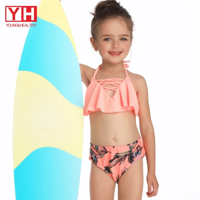 

Quick Dry Kid Custom Beachwear Swimwear Bikini Kids Sets