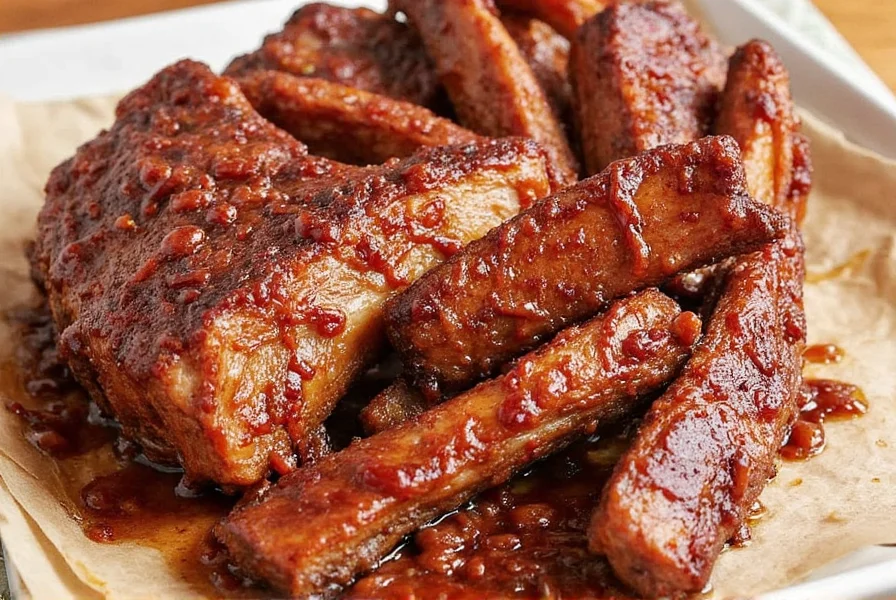 Braised pork ribs