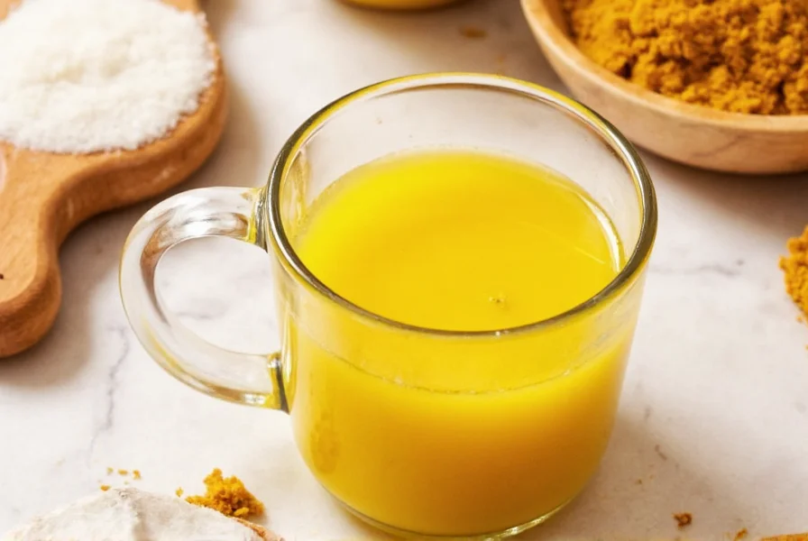 Fresh turmeric shot ingredients including turmeric root, ginger, lemon, and black pepper