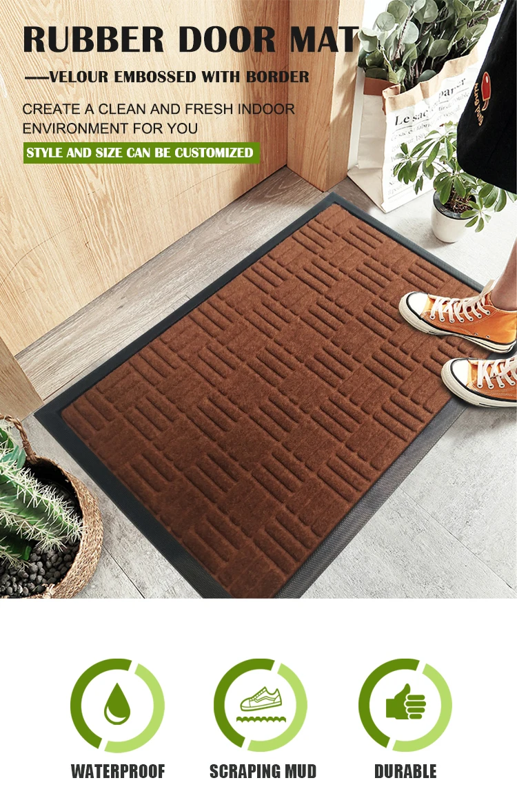 Graceline Welcome Entry Outdoor Natural Rubber Door Mat - Buy Rubber ...