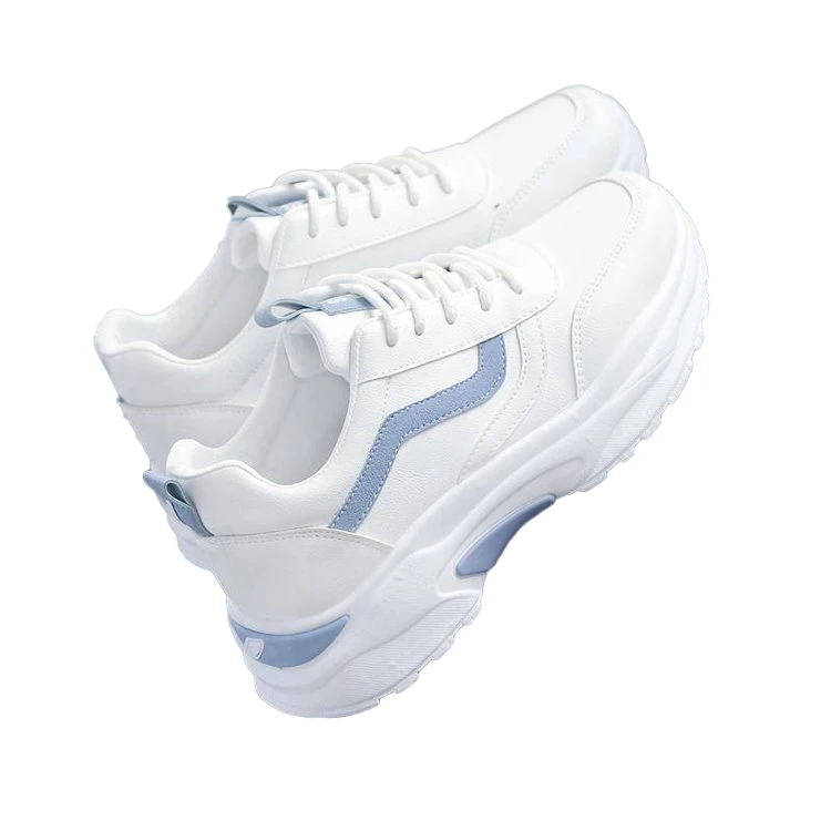 

New Arrival Authentic Women Casual Shoes Cotton Ladies Casual White Running Shoes, Blue, pink