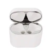 

1 Pair Plating Metallic Protective Dust Guard Cover Sticker For Airpods Charging Case 1 2