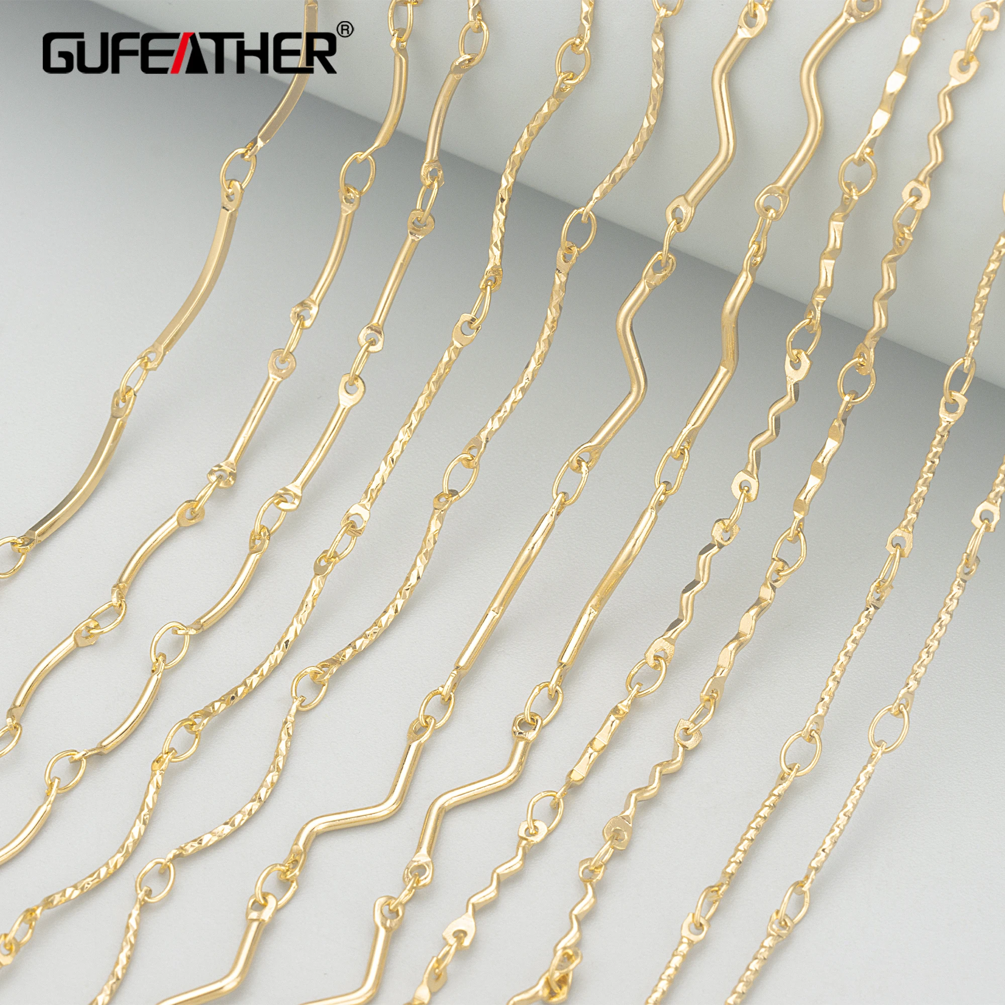 

C340 chain18k gold platedcopperpass REACHnickel freehand madejewelry makingdiy bracelet necklace accessories1m/lot