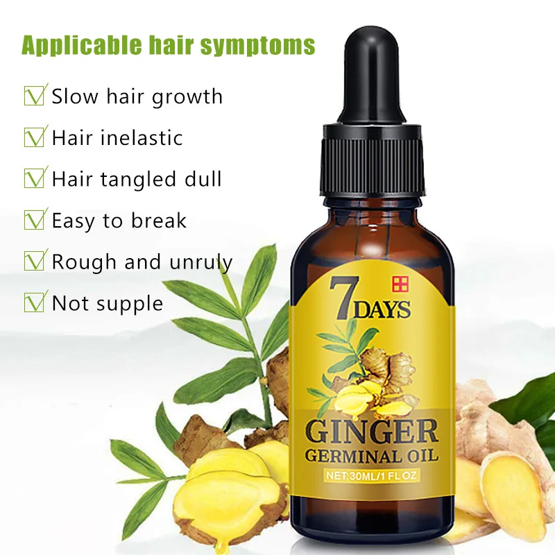 

Amazon Top Seller Ginger Hair Oil Nourishing Supple Damaged Hair Repair Ginger Oil