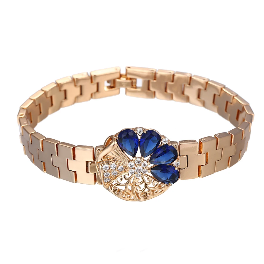 73470 Xuping Jewelry Hot Sale Fashion Watch Bracelets with 18K Gold Plated and Colorful Diamond