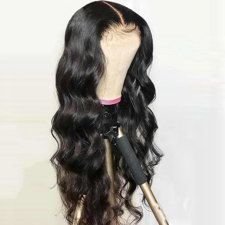 

Fashion 30 Inches Long Transparent Remy Body Wave Brazilian Hair Wigs Human Hair Lace Front Wig