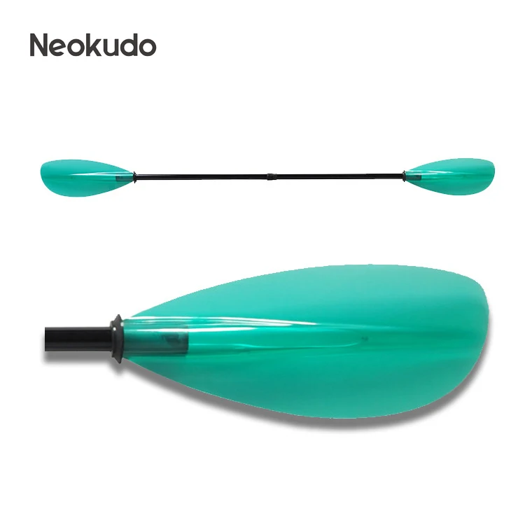 

Color available PC blade fiberglass shaft kayak paddle for canoe sup, Light green, orange, or customized color